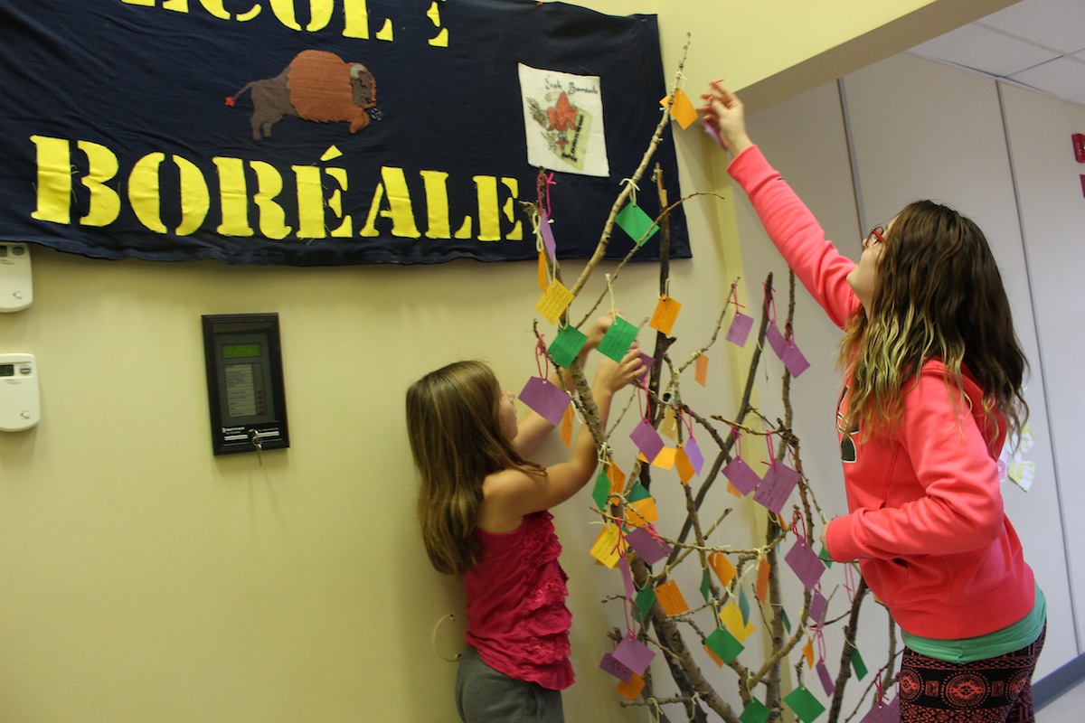 L’arbre à compliments de l&rsquo;école Boréale