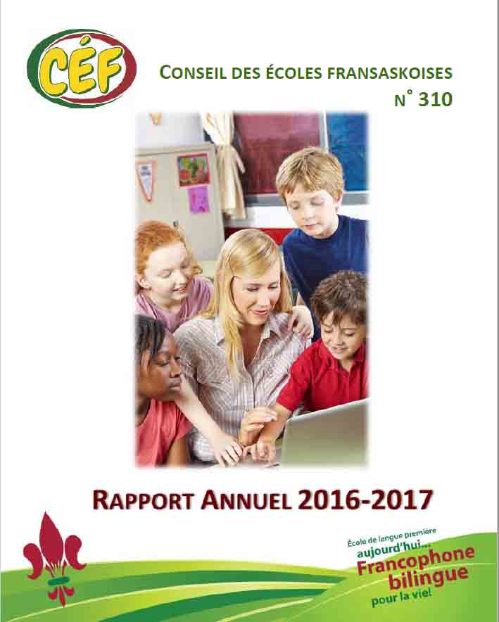Consultez le Rapport annuel 2016-2017 du Conseil des écoles fransaskoises