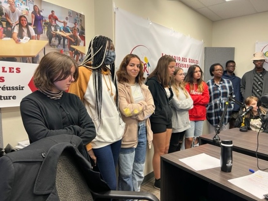Visite des studios de CÉFRadio par les élèves du PSQV