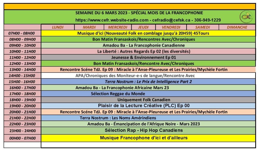 CÉFR vivra au rythme du Mois de la francophonie tout au long de mars